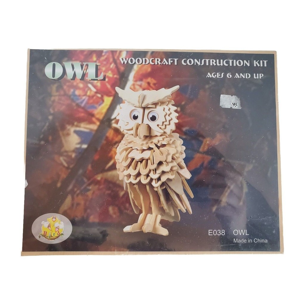 New Woodcraft 146 Piece Owl 3D Puzzle